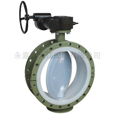 D341F46-16C手動(dòng)大口徑襯氟蝶閥